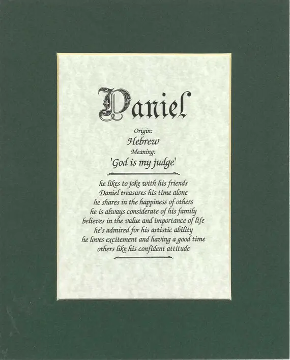 Daniel Last Name Origin