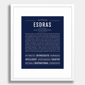 Esdras Name Meaning