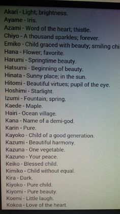 Japanese Name Meaning Beautiful