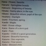 Japanese Names And Meaning