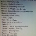 Japanese Names That Mean Beautiful
