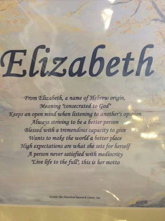 Meaning of the Name Elizabeth in the Bible