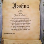 Spiritual Meaning of the Name Joshua