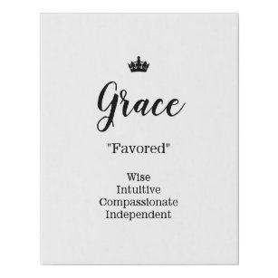 The Meaning of the Name Grace