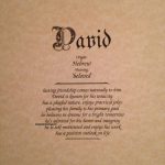 The Name David Means