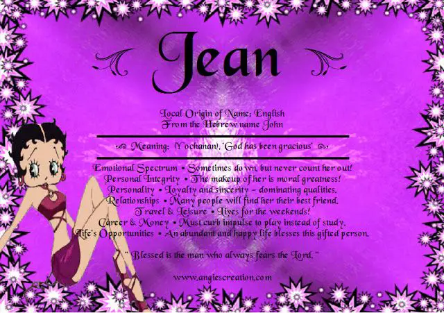 What Does the Name Jean Mean