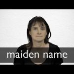 What is Maiden Name Example