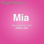 What is the Meaning of the Name Mia