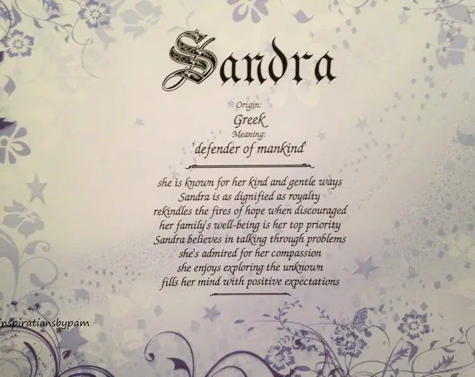 What is the Meaning of the Name Sandra