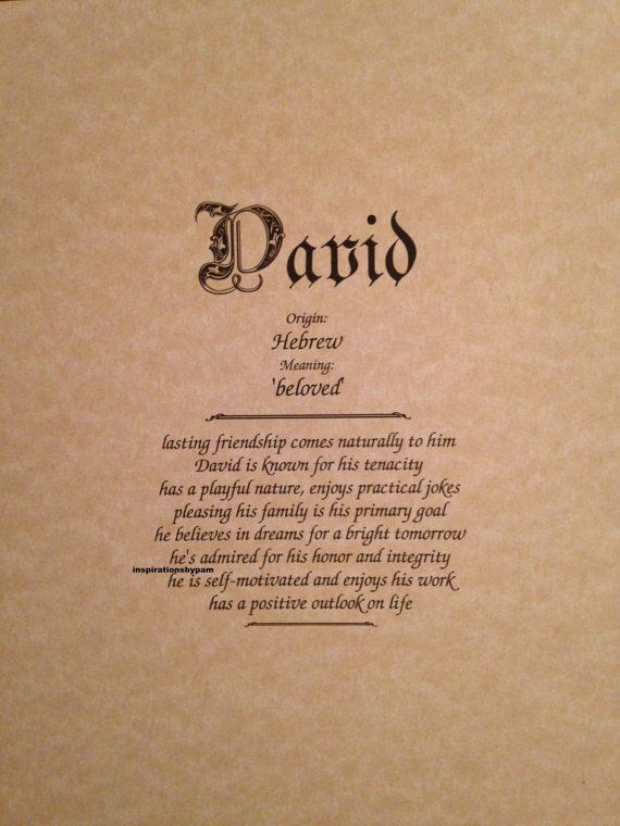 Meaning of Name David
