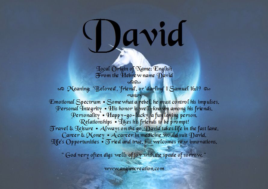 Meaning of Names David