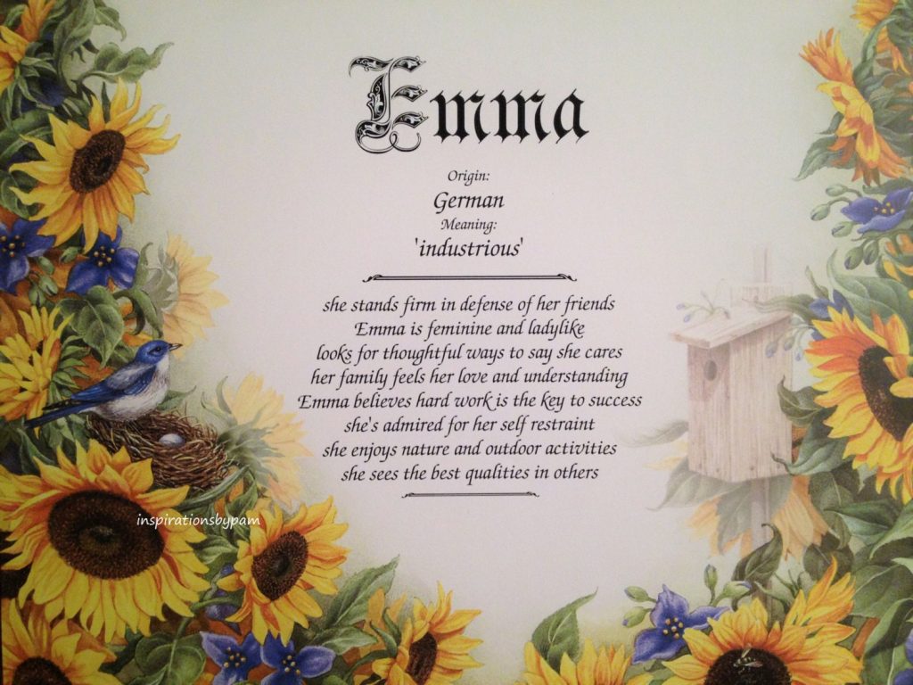 Name Meaning for Emma