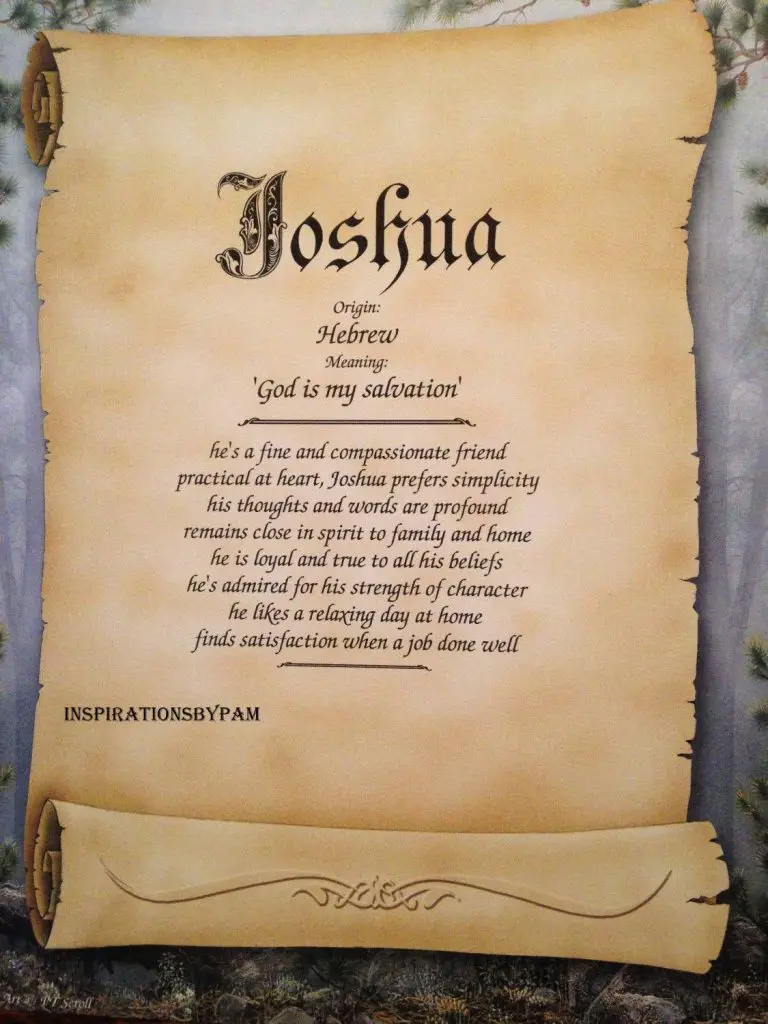 Name Meaning of Joshua