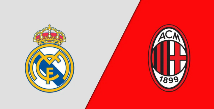 রিয়াল মাদ্রিদ ফুটবল ক্লাব বনাম এসি মিলান এর লাইন আপ